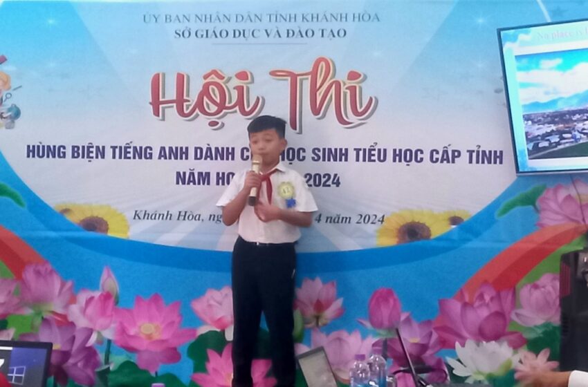  Cuộc thi ” Hùng biện Tiếng Anh ” cấp Tỉnh năm: 2024